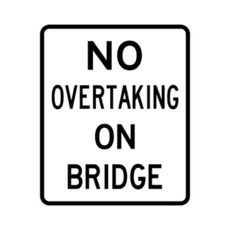 No Overtaking On Bridge