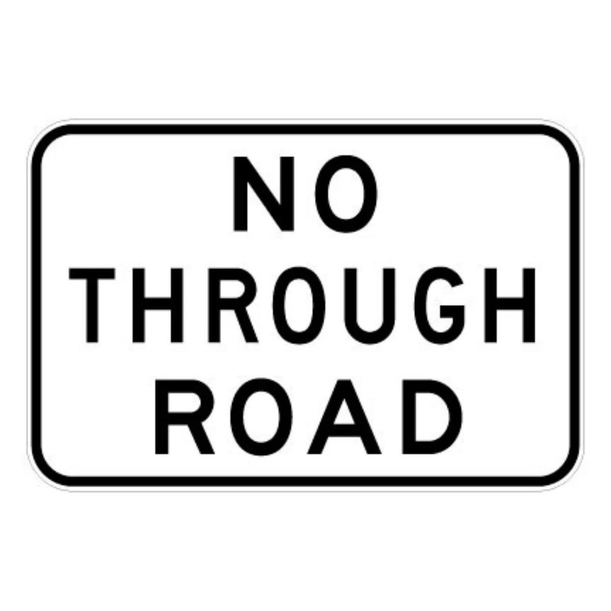 No Through Road (Regulatory)