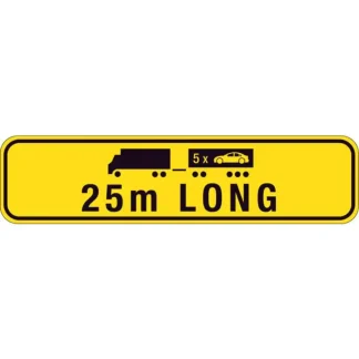 Road Train Sign 25m Long