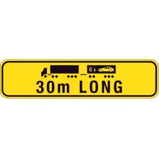 Road Train Sign 30m Long