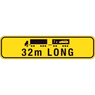 Road Train Sign 32m Long