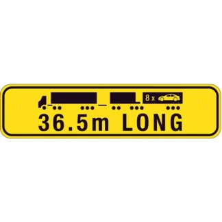 Road Train Sign 36.5m Long
