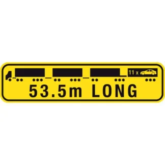 Road Train Sign 53.5m Long