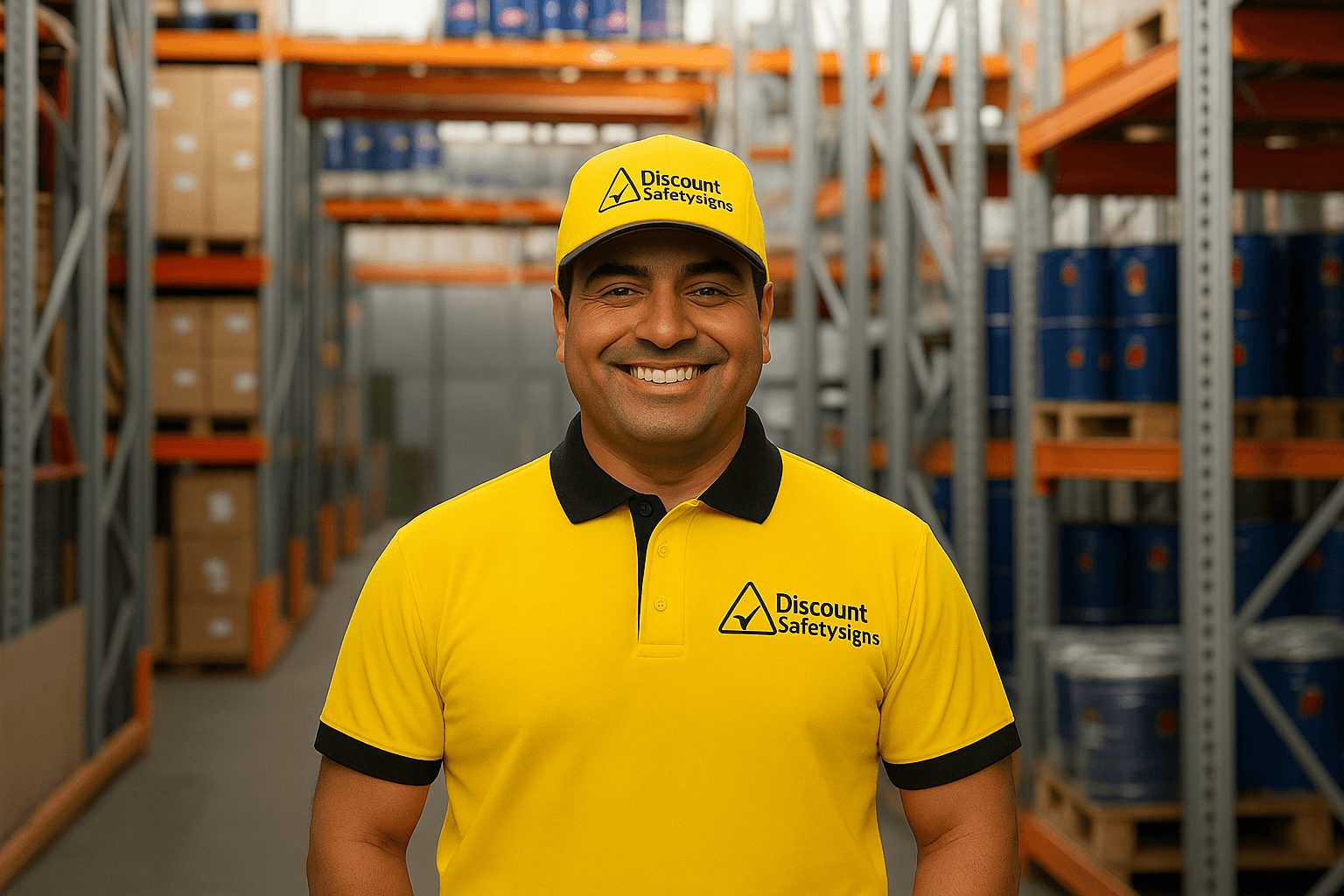 Courier loading parcels into a delivery vehicle