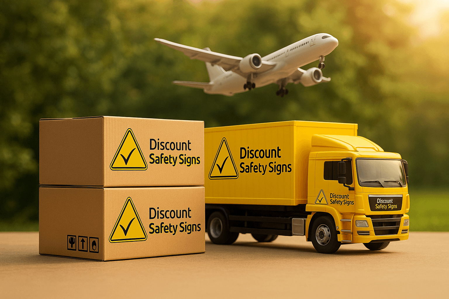 Courier loading parcels into a delivery vehicle