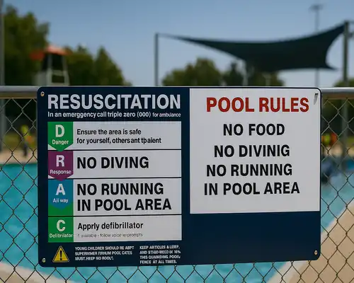 Pool Safety Signs