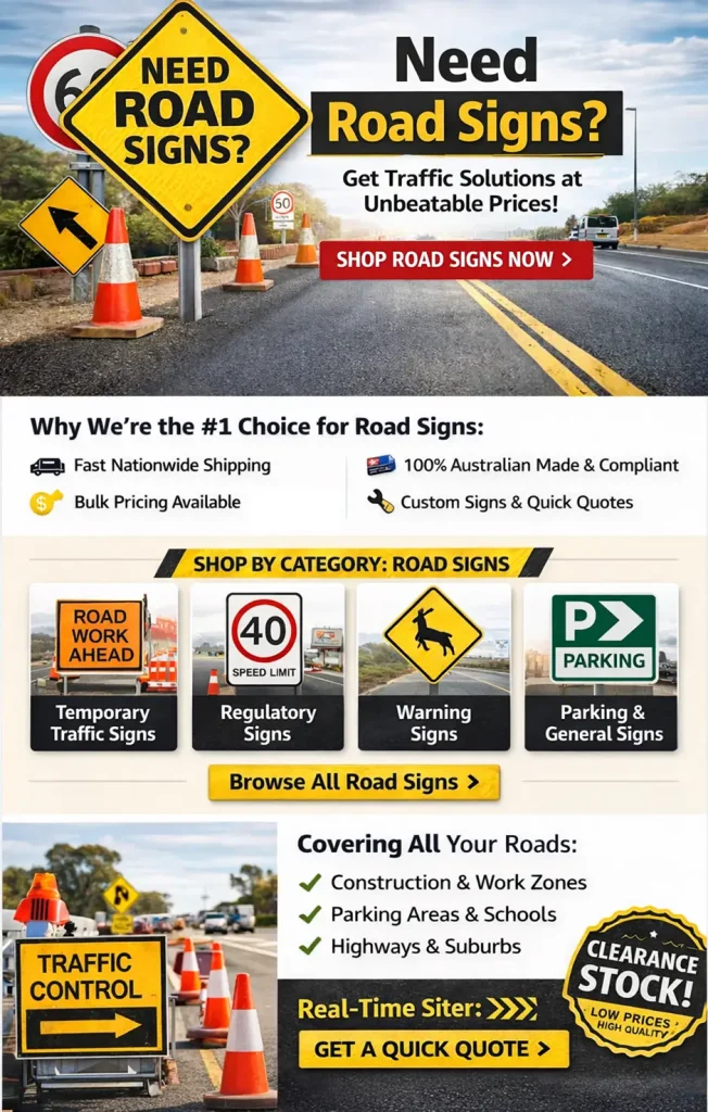 Road Signs in Australia: Types, Compliance & Where to Buy